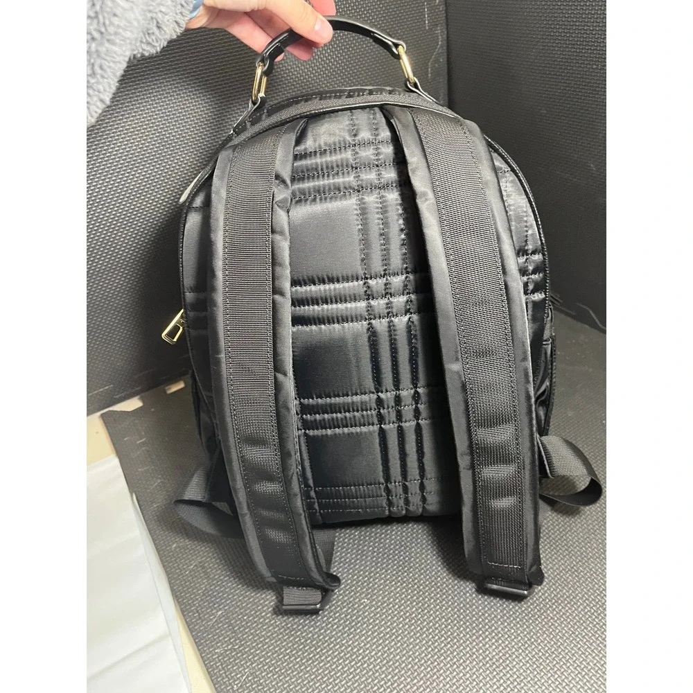 NWT Tommy Bahama Black‎ Quilted Everyday Backpack Adventure Travel Bag Luggage